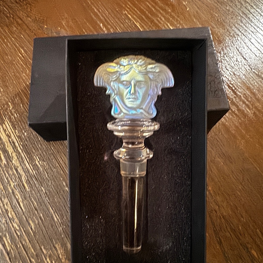 Versace Iridescent Glass Medusa Stopper